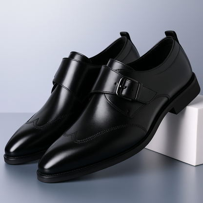 Montari Vegan Leather Lace-Up Dress Shoes