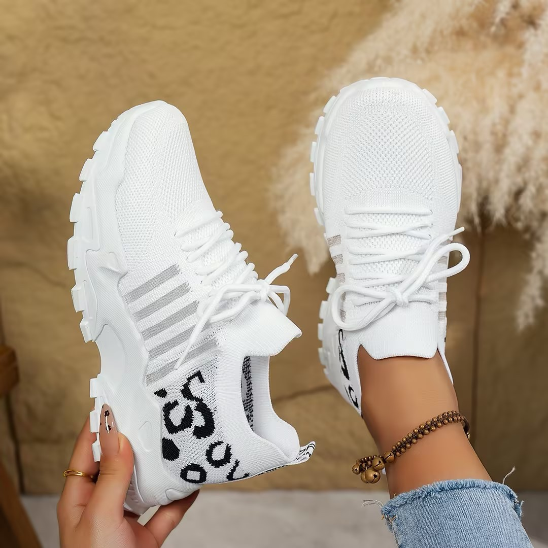 Women's Chunky Mesh Lace-Up Sneakers