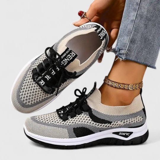 Women's Mesh Lace-Up Sneakers