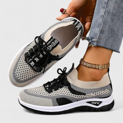 Women's Mesh Lace-Up Sneakers