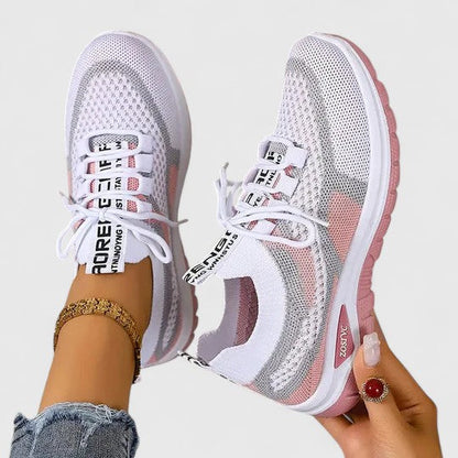 Women's Mesh Lace-Up Sneakers