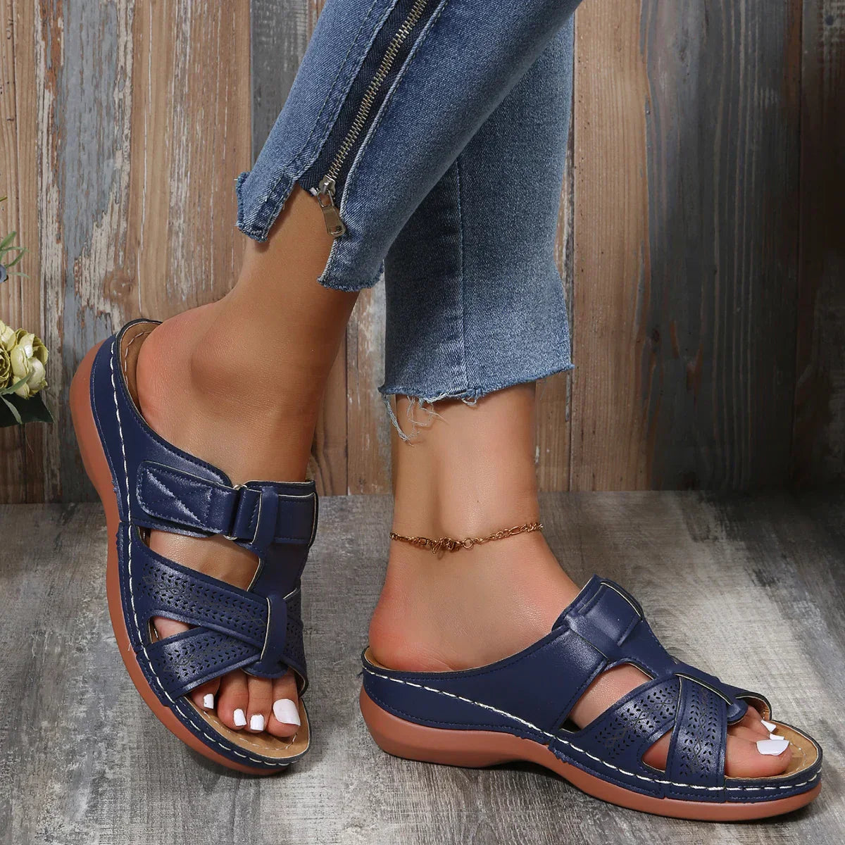 Serena | Women's Orthopedic Cushioned Wedge Sandals