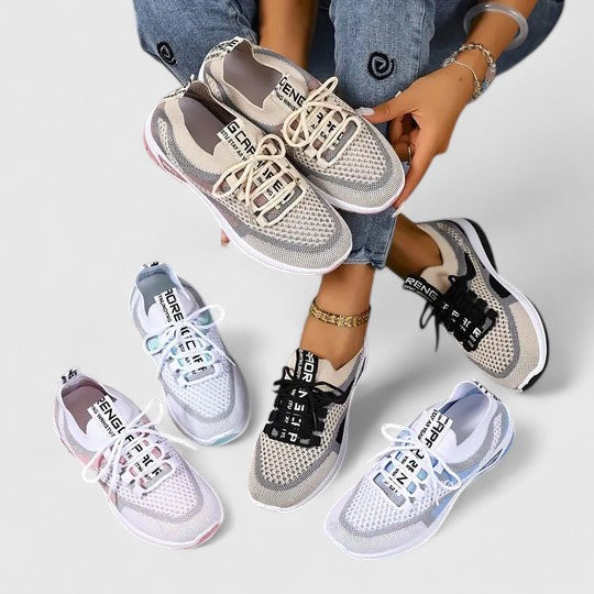 Women's Mesh Lace-Up Sneakers