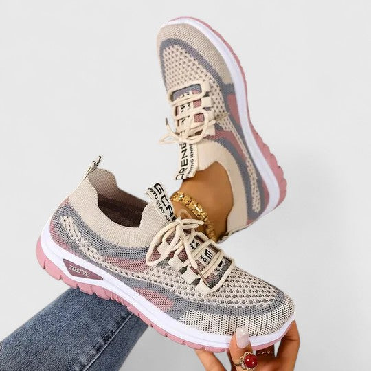 Women's Mesh Lace-Up Sneakers