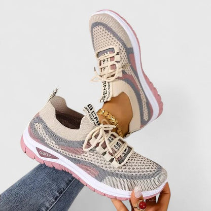 Women's Mesh Lace-Up Sneakers