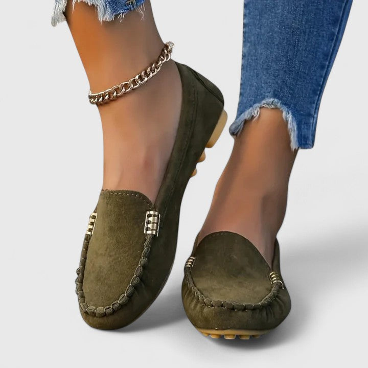 Women's Suede Slip-On Loafers