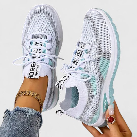 Women's Mesh Lace-Up Sneakers