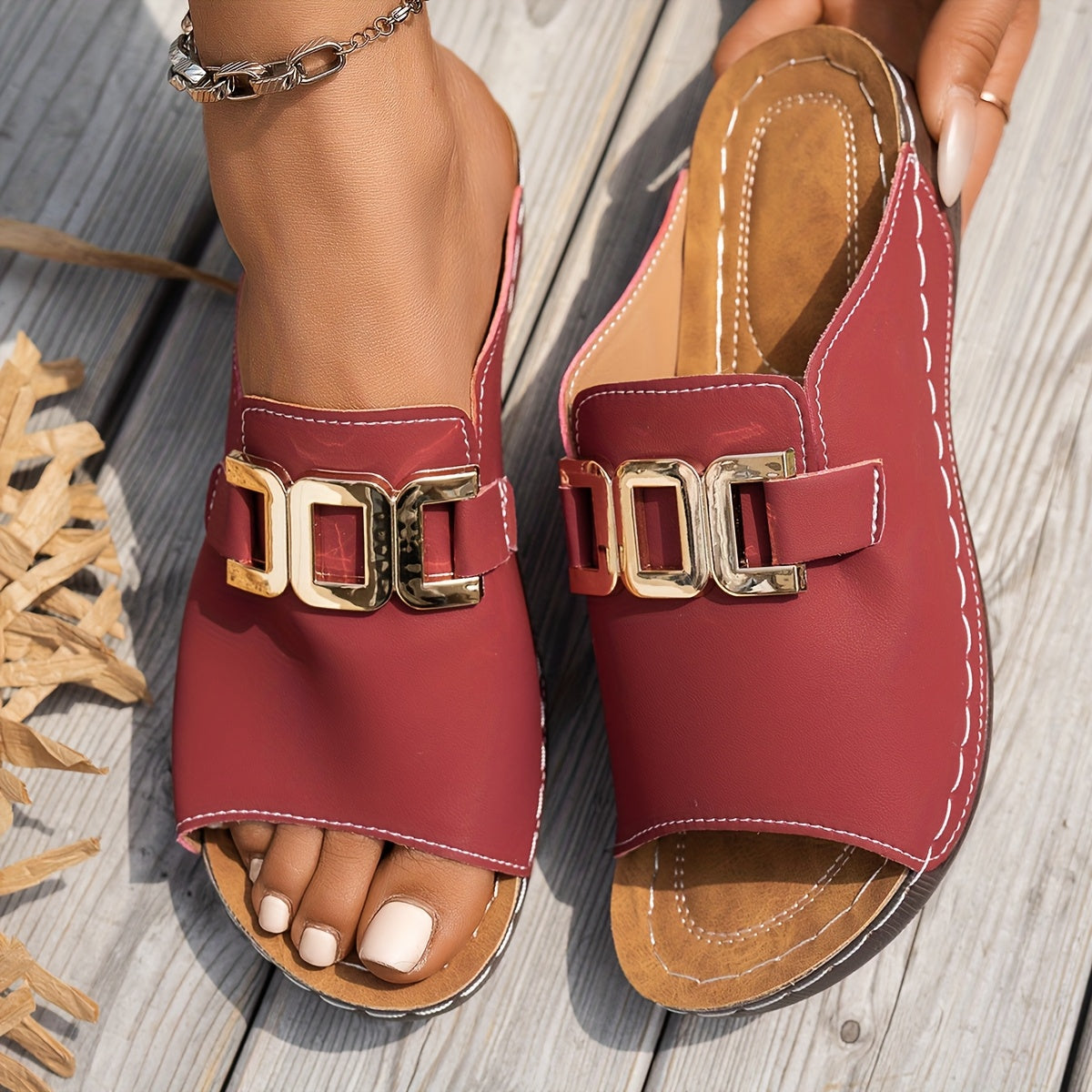 Women's Cushioned Strap Sandals