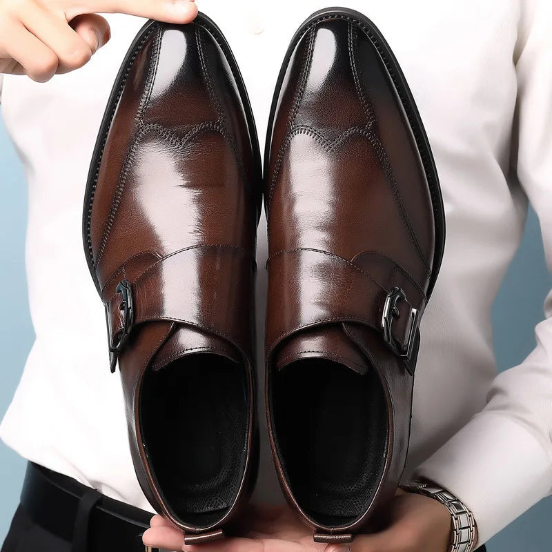 Montari Vegan Leather Lace-Up Dress Shoes