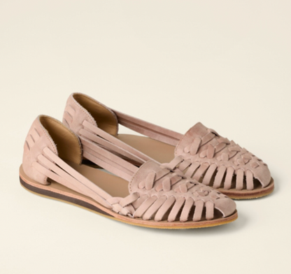 Elara | Women's Woven Flat Buckle Sandals