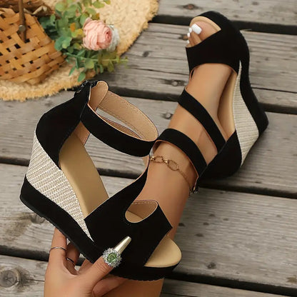 Women's Platform Ankle Strap Wedge Sandals