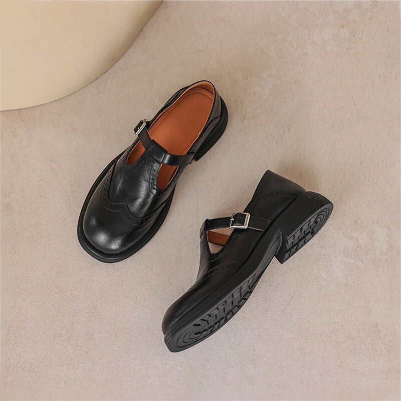 Women's Leather Mary Jane Sandals