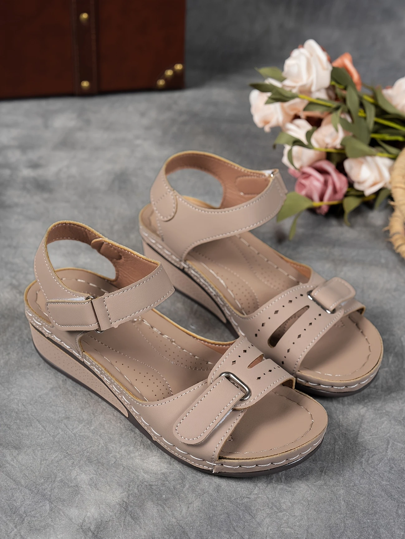Amara | Women's Platform Cushioned Wedge Sandals