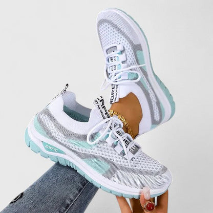 Women's Mesh Lace-Up Sneakers