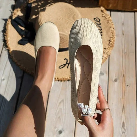 Women's Knit Slip-On Ballet Flats