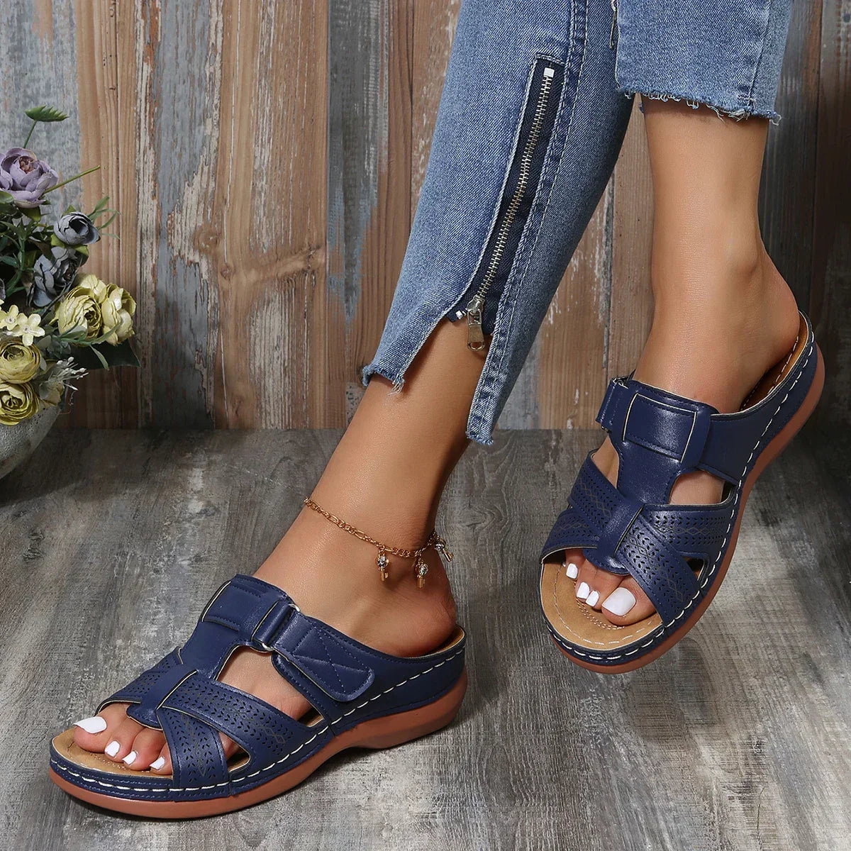 Serena | Women's Orthopedic Cushioned Wedge Sandals