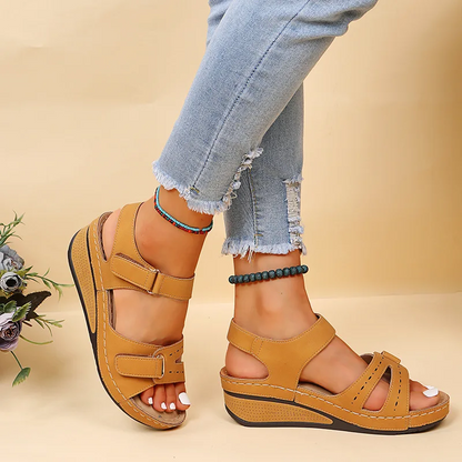 Amara | Women's Platform Cushioned Wedge Sandals