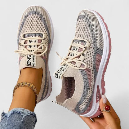 Women's Mesh Lace-Up Sneakers