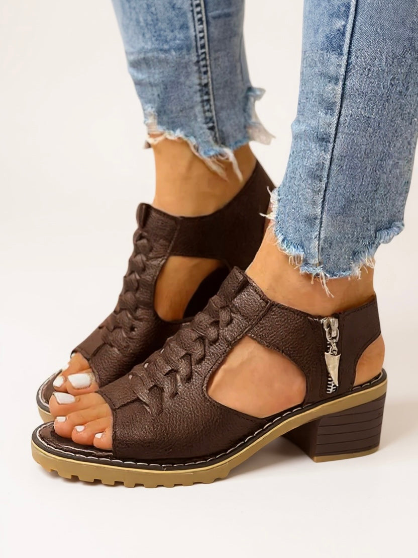 Lucia Women's Block Heel Cushioned Sandals