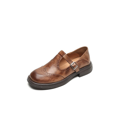 Women's Leather Mary Jane Sandals