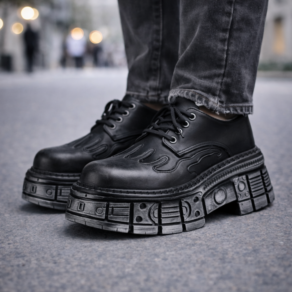 Bronson Leather Platform Boots