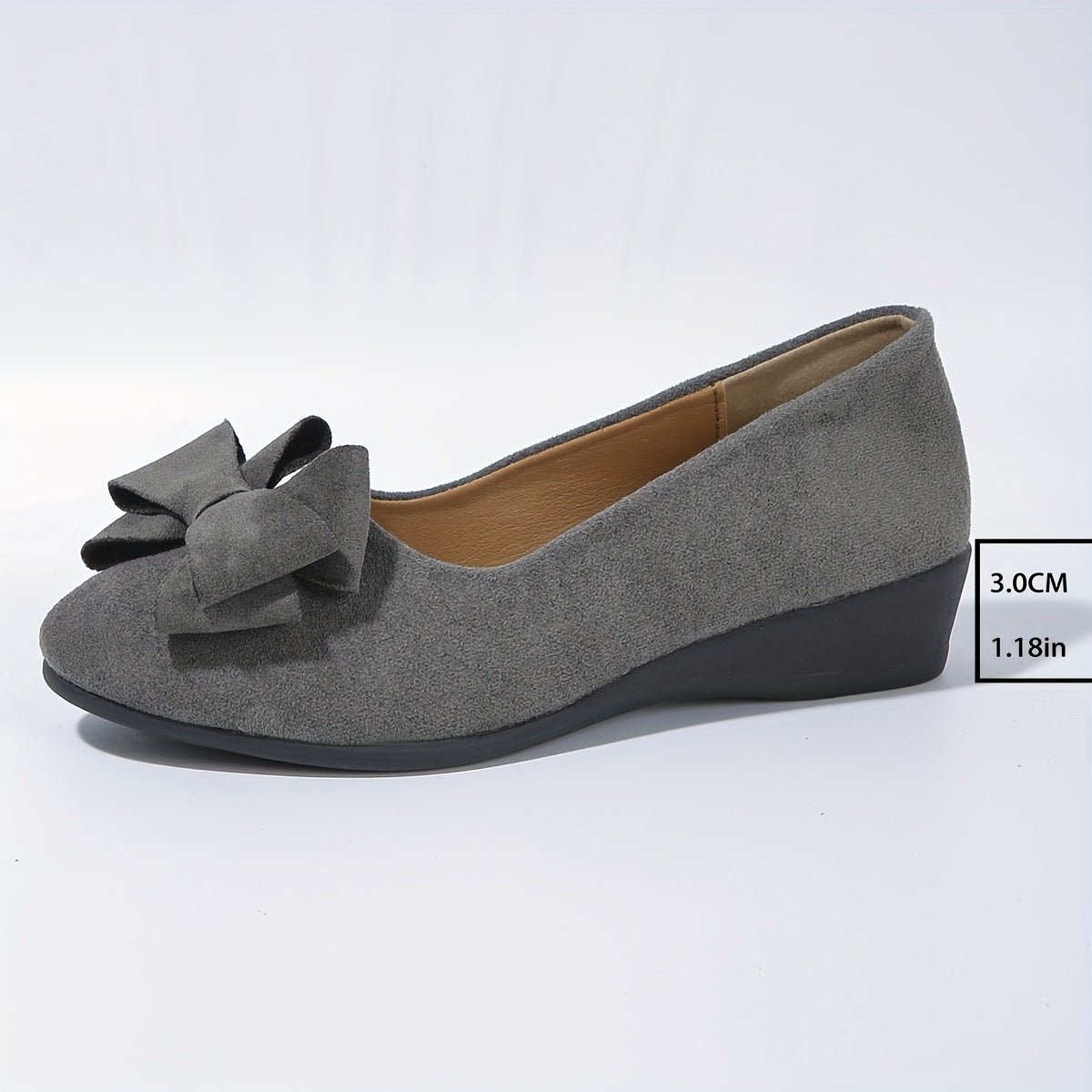 Camila | Women's Bow Detail Round Toe Ballet Flats Slip-On
