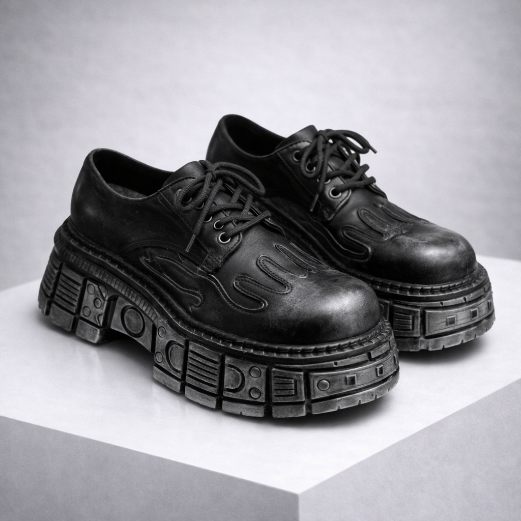 Bronson Leather Platform Boots