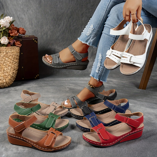 Amara | Women's Platform Cushioned Wedge Sandals