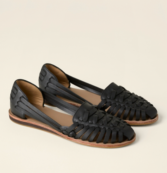 Elara | Women's Woven Flat Buckle Sandals