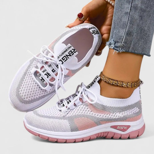 Women's Mesh Lace-Up Sneakers