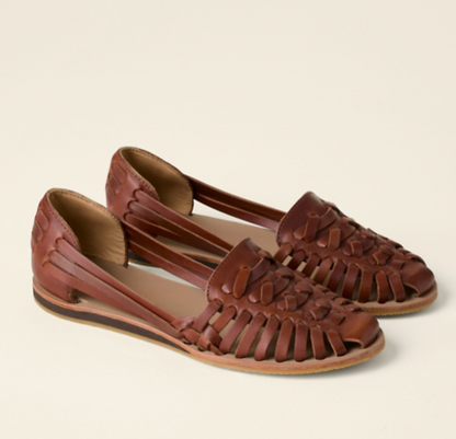Elara | Women's Woven Flat Buckle Sandals